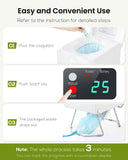 MODIWELL LE-310 Dry Flush Toilet for RV, Boat and Emergency Use, White