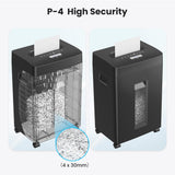 Locksworth 16-Sheet Cross Cut Paper Shredder, 6 Gallon Heavy Duty Commercial Shredder for Home Office