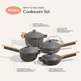 Our Place Cookware Set, 13-Piece Ceramic Nonstick Pots & Pans with Utensils