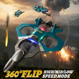 4DRC RC Airplanes Remote Control Airplanes with 3 Batteries, Foam RC Planes for Kids Adults Beginners 4-7 8-12 12-16, Remote Control Helicopter Fighter Jet Drones for Kids Adults, 360° Flip