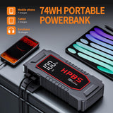 HPBS Car Battery Jump Starter, 5500A Peak Jump Starter Battery Pack for Up to All Gas and 10L Diesel Engines