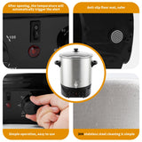 24.5QT Electric Water Bath Canner w/Drain Tap,Digital Control & 7pc Canning Kit:Jar Lifter, Funnel,Debubbler,Jar Wrench,Lid Lifter,Tongs,Adj Temp/Timer for Canning,Cooking,Beverages