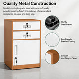 2 Drawer File Cabinet with Lock, Metal Filing Cabinet Document Organizer