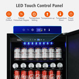 Velieta 24 Inch Outdoor Beverage Refrigerator Cooler,Stainless Steel Wide Refrigerator for 210 Cans,Fit Perfectly for 24" Space Built-in Counter