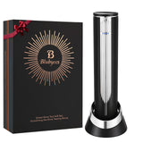 BLUBYEES Electric Wine Bottle Opener with Charging Base & Built-in Foil Cutter – Rechargeable Intelligent Touch-Activated Automatic Corkscrew – Luxury Christmas Wine Gifts for Women, Men, Seniors