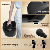 JZBRAIN Shiatsu Foot Massager Machine with Heat : Deep Kneading Foot Massager with Vibration & Compression for Plantar Fasciitis & Neuropathy - Relax for Home Office Use
