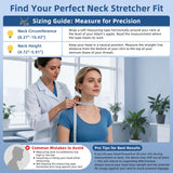 Holniva Neck Stretcher Cervical Traction, Adjustable Cervical Neck Traction Device, Neck Braces for Neck Pain and Support, Ergonomic Design - FSA Eligible/HSA Eligible