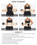 SHAPELLX Waist Trainer for Women Plus Size Underbust Sport Girdle Waist Cincher Tummy Control Trainer Back Support Belt Skin