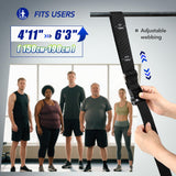ALongSong Pull Up Assistance Bands with Foot Support Pedal - Upgraded Heavy Duty Resistance Bands Adjustable Weight/Height with 4x80Lbs Bands&Measured Strap for Strength Training Home Gym Core Workout