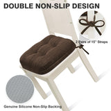 Dining Chair Cushions Set of 6, Dual-Layer Memory Foam Kitchen Chair Cushions
