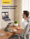 Laptop Stand for Desk Adjustable Height Swivel Pull Out Design Ergonomic Laptop Riser Standing Desk