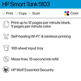 Wireless All-in-One Ink Tank Printer with 2 Years HP