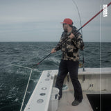 BUBBA 7 Foot Gaff with 3 Inch Stainless Steel Offset Hook, Non-Slip Grip Handles and Carbon Fiber Shaft for Fishing, Boating and Outdoors