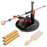 Professional Precision Adjust Knife Sharpener Set with 3 Grit Abrasive Stones (240/600/1000) - Ideal for Folding, Kitchen, Hunting & Pocket Knives
