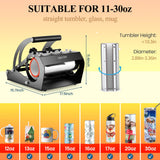Tumbler Mug Heat Press Machine 30oz 20oz 16oz Sublimation Tumblers Press Glass Jar Cans