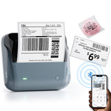 NIIMBOT 4 Inch Portable Thermal Label Maker, B4 Shipping Label Printer,Blue
