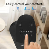 Vornado OZI42 42" Whole Room Tower Fan, Powerful Air Circulation, Space-Saving Design, Quiet Operation, 5 Speed Settings, 1-8 Hour Timer, 70-Degree Oscillation, Remote Control, Black