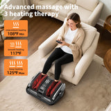 CARESKY® Foot Massager with Heat, FSA＆HSA Eligible Shiatsu Foot Massager for Plantar Fasciitis, Neuropathy Pain Relief, Deep Tissue Foot and Calf Massager, Gifts for Women and Men
