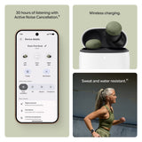 Google Pixel Buds Pro 2 - Wireless Bluetooth Earbuds - Olive