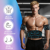 YDFAC AB Stimulator, AB stimulator Muscle Toner, ABS Stimulator Abdominal, for Abdomen, Arms, Legs. Fitness Belt KLT-07 Blue