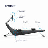Hydrow Pro Rowing Machine with Immersive 22" HD Rotating Screen - Stows Upright | Live and On-Demand at-Home Workouts, Membership Required Hydrow