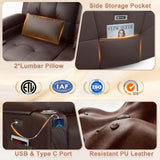 Power Reclining Loveseat with Massage & Heat