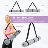 YOGAER Yoga Mat Carrier Strap, Adjustable Thick Straps Sling for Carrying Large Mats, Stretching Band YOGAER