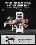 GMWD Leg Extension and Curl Machine with 255LB Weight Stack, Adjustable Seated Leg Extension and Lying Leg Curl Machine with 1:3 Ratio, Leg Workout Equipment with Band Pegs, Balck