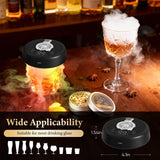 Electric Whiskey Smoker Kit with 7 Light Modes,Rechargeable Cocktail Smoker with 2 Wooden Bourbon Glasses,10 Natural Wood Chips