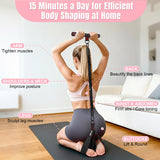 Upgraded Multifunction Pedal Resistance Band with Handle, 3 Tube Adjustable Resistance Bands for Abdomen, Waist, Arm, Core/ABS, Leg Workout