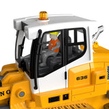 KidsFaves Pro-Grade Remote Control Bulldozer for Adult Metal Micro-Scale RC Construction Model with Leadscrew Loader System, Dual Battery Includes Portable Carry Case