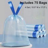 2.3 Gallon Slim Small Bathroom Trash Can with Lid