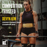 Self-Locking Weight Lifting Belt - Premium Weightlifting Belt for Serious Functional Fitness, Power Lifting, and Olympic Lifting Athletes - Training Belts for Men and Women (Large, Yellow)