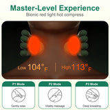 Human-Like Neck Massager with Heat for Pain Relief Deep Tissue, Cordless 4D Kneading Neck and Shoulder Massager Back Massager with Bionic fingers Massage and Screen, Ideal Gifts for Women Men