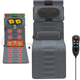 Heating Massage Mattress for Pain Relief, Full Body Heating Pad with Lumbar Support, 9 Adjustable Modes, Portable Massage Mat for Relaxation and Comfort