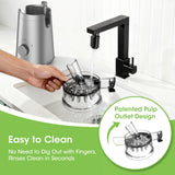 SMALLHOO Juicer Machines, 5.3" Wide Feed Chute Cold Press Juicer for Whole Vegetables & Fruits, High Juice Yield, BPA Free (Slivery)