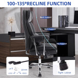 Big and Tall Ergonomic Office Chair,500LBS Heavy Duty Office Chair(Black)