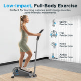 JLL Elliptical Exercise Machine, Mini Elliptical Cross Trainer 2-in-1 Sit/Stand, 8-Level Magnetic Resistance, Compact Home & Office
