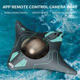 GoolRC RC Boats with Camera for Adults, 6CH Remote Control Boat for Pools & Lakes, App Wireless Control Waterproof RC Camera Boat