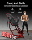 HARISON Inversion Table for Back Pain Relief - Decompression Back Stretcher, 350LBS Capacity Strength Training Inversion Equipment, Decompression Table with Safe Belt & Comfortable Ankle Holders
