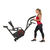 Sunny Health & Fitness Premium Cardio Climber Stepping Elliptical Machine - SF-E3919, Black Sunny Health & Fitness