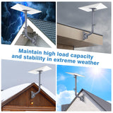 Starlink Mount with Extension-Adjust Angle Without Disassembly Tube Gen 3 Roof Mount Wall/Ceiling Mounting Kit Compatible with Starlink Standard 4/4X/V3 (Grey)