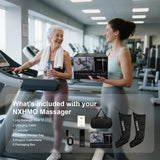 NXHMO Leg Massager with Heat and Compression, Foot Massager for Circulation and Pain Relief, Sequential Air Compression Boots Recovery System with 9 Intensities 6 Modes,3 Heating for Athletes