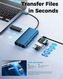 USB C Laptop Docking Station Dual HDMI Monitor 10in1 Dongle Type-C Hub Dock