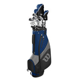 WILSON Golf Profile SGI Men's Complete Golf Set — Senior, Right Hand,Blue/Grey WILSON