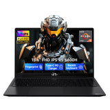 NIMO 15.6" AI-Creator-Laptop, 6-Core AMD R5-6600H 16GB RAM 512GB SSD (Beat i7 1355U up to 4.5GHz) Radeon 660M, FHD IPS 100W Fast PD for Video Editing, Multitasking, Remote Work & Study, 2-Yr Warranty