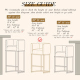 Modern Counter Height Bar Stools,Bar Stools Set of 4,PU Leather Upholstered Barrel Barstools with Backs