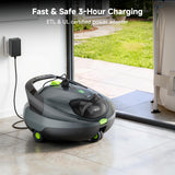 Pooloob PF1 Cordless Pool Vacuum Cleaner Robot: 150 Min Runtime, Triple Layer Filtration, Floor Only Cleaning for Above/In Ground Pools up to 1345 Sq.Ft, Includes Floating Buoy with 8Ft Tether