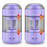 2 Pack Electric Pencil Sharpener, Fully Automatic, for Classroom, Purple