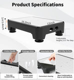 LIFTOZA 5-Level Adjustable Step Stool, 700 LBS Capacity Safety Bed Step for Seniors, Exercise Setp Platform, Portable Stair Assist for Elderly, Wide Step up for Kitchen, Car, Bedside & Shower, White